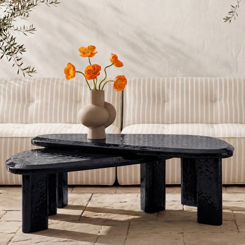 Moes Home - Sophie Outdoor Nesting Table Set Charcoal Lacquer - SC-1009-07-0 view 9