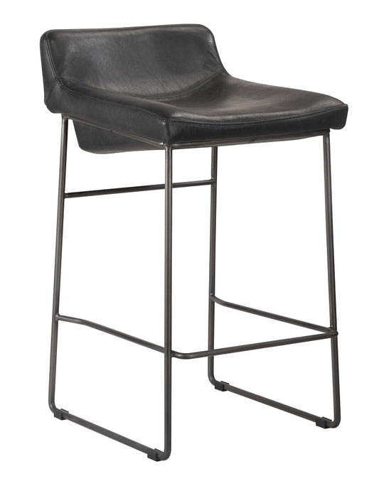 Moes Home - Starlet Counterstool Black (Set of 2) - PK-1106-02 veiw 1