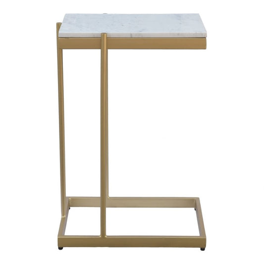 Moes Home - Sulu C Table in White Marble - IK-1019-18 veiw 2