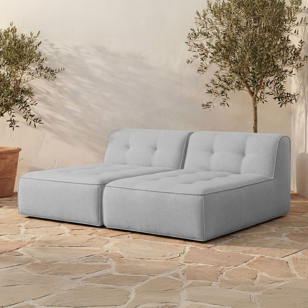 Moes Home - Sunseeker 2 Piece Outdoor Sun Lounger Light Blue - VV-1033-45 view 8
