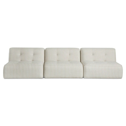 Moes Home - Sunseeker 3 Piece Outdoor Sofa Brown Stripe - VV-1030-21 view 2