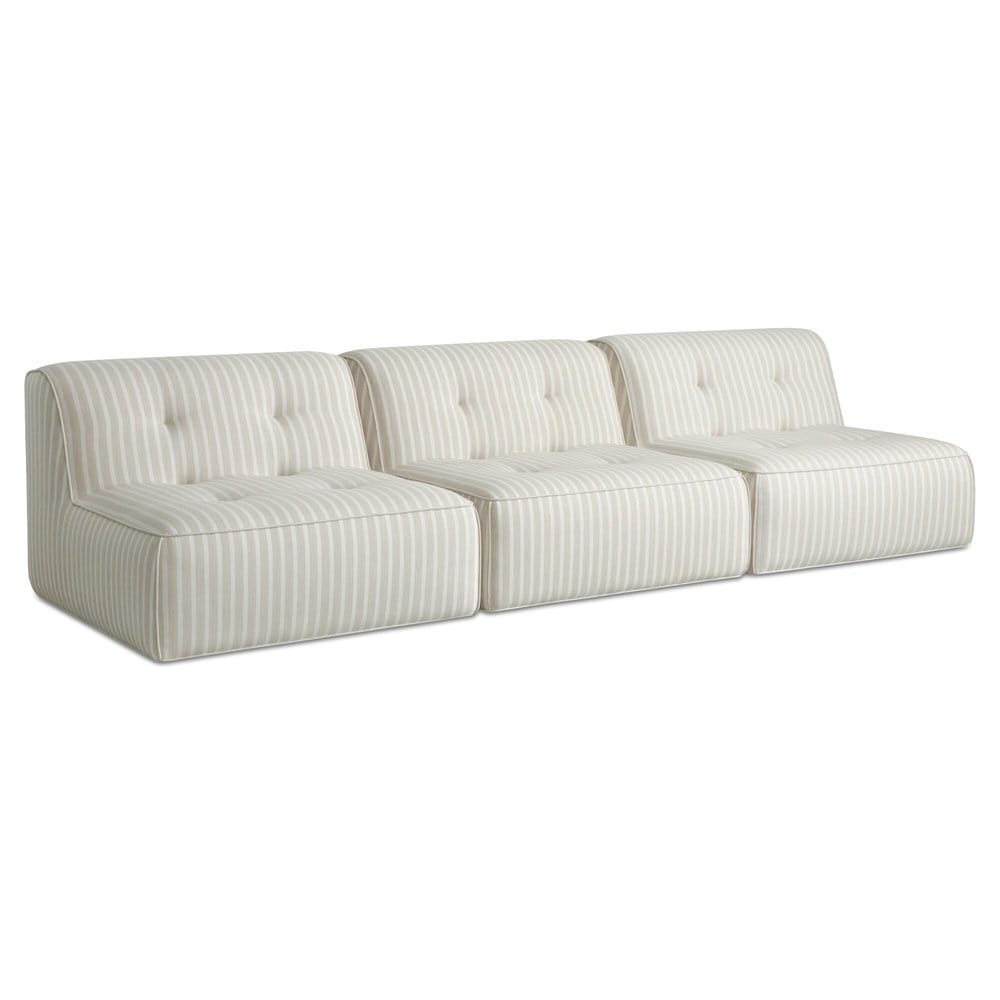 Moes Home - Sunseeker 3 Piece Outdoor Sofa Brown Stripe - VV-1030-21 view 3
