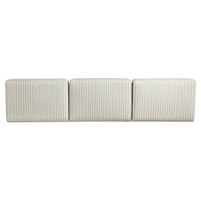 Moes Home - Sunseeker 3 Piece Outdoor Sofa Brown Stripe - VV-1030-21 view 5