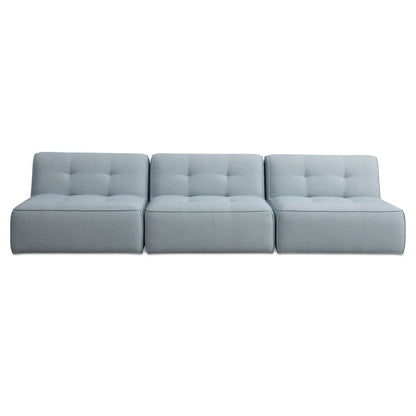 Moes Home - Sunseeker 3 Piece Outdoor Sofa Light Blue - VV-1030-45 view 1