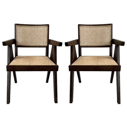 Moes Home - Takashi Chair in Dark Brown (Set of 2) - FG-1022-20 veiw 1