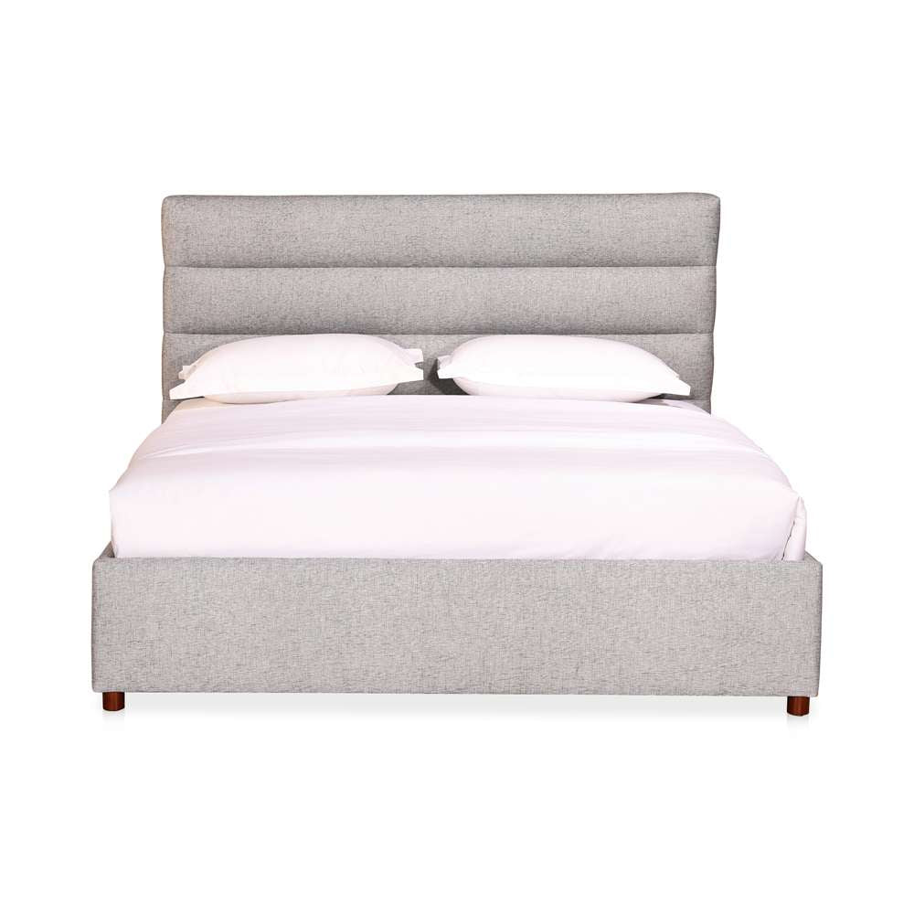 Moes Home - Takio Queen Bed Light Grey - RN-1139-29-0 veiw 1
