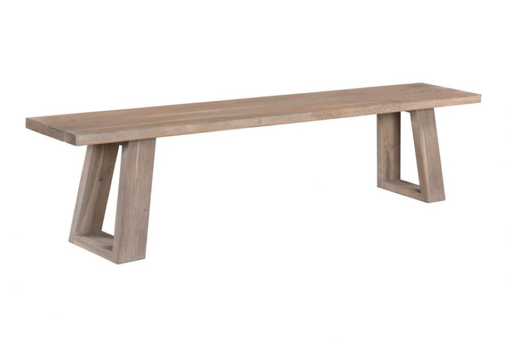Moes Home - Tanya Bench in Light White - VE-1077-29-0 veiw 1