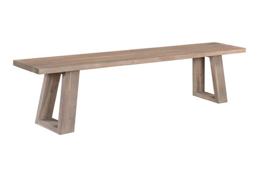 Moes Home - Tanya Bench in Light White - VE-1077-29-0 veiw 1