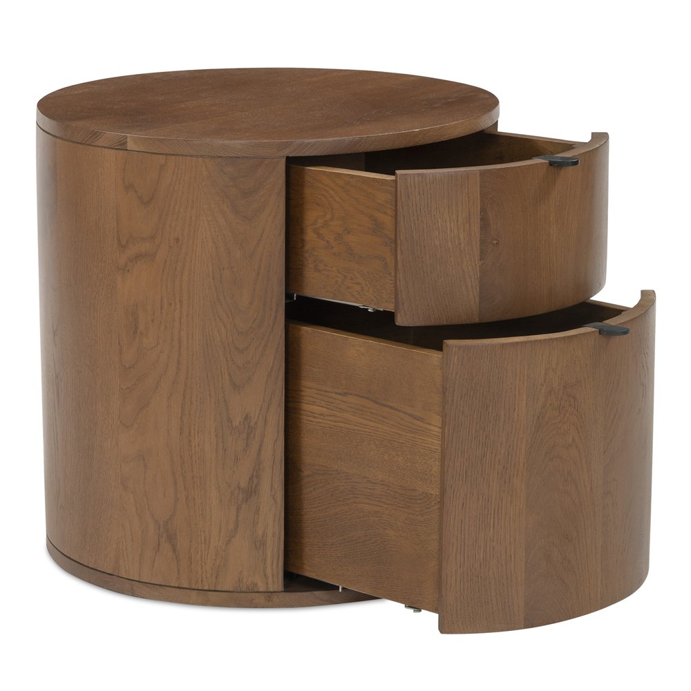 Moes Home - Theo 2 Drawer Nightstand Brown - RP-1011-03 view 4