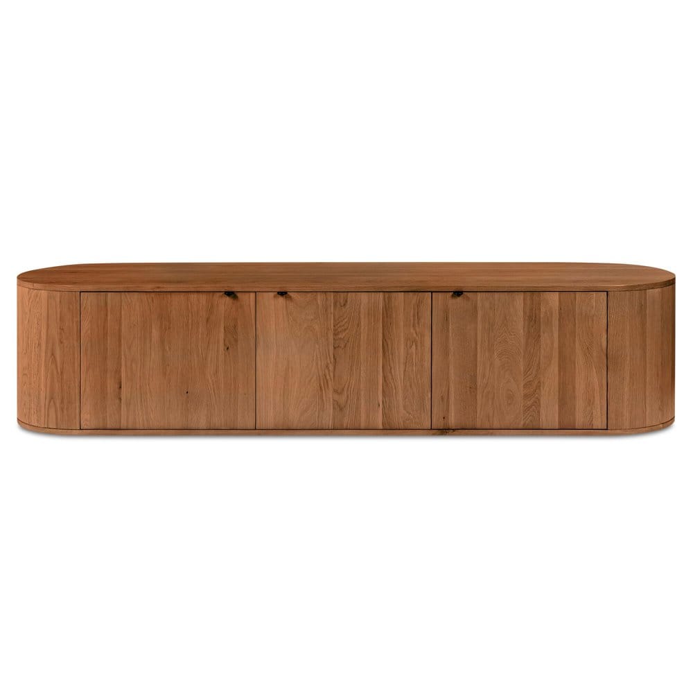 Moes Home - Theo Media Bench Brown - RP-1054-03 view 1
