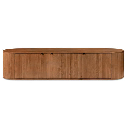 Moes Home - Theo Media Bench Brown - RP-1054-03 view 1
