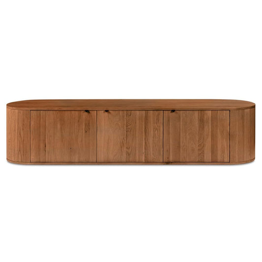 Moes Home - Theo Media Bench Brown - RP-1054-03 view 1
