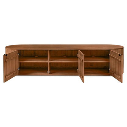 Moes Home - Theo Media Bench Brown - RP-1054-03 view 2
