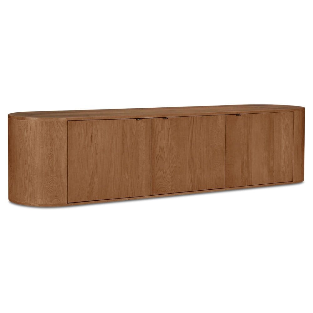 Moes Home - Theo Media Bench Brown - RP-1054-03 view 3