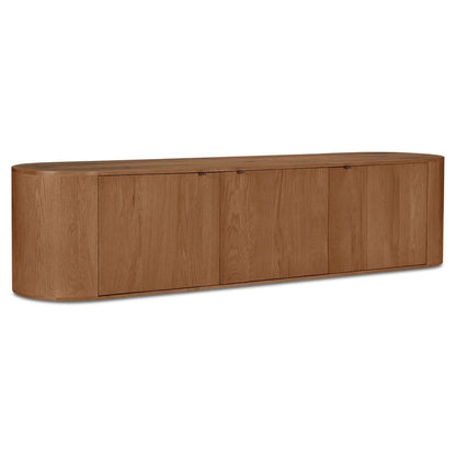 Moes Home - Theo Media Bench Brown - RP-1054-03 view 3