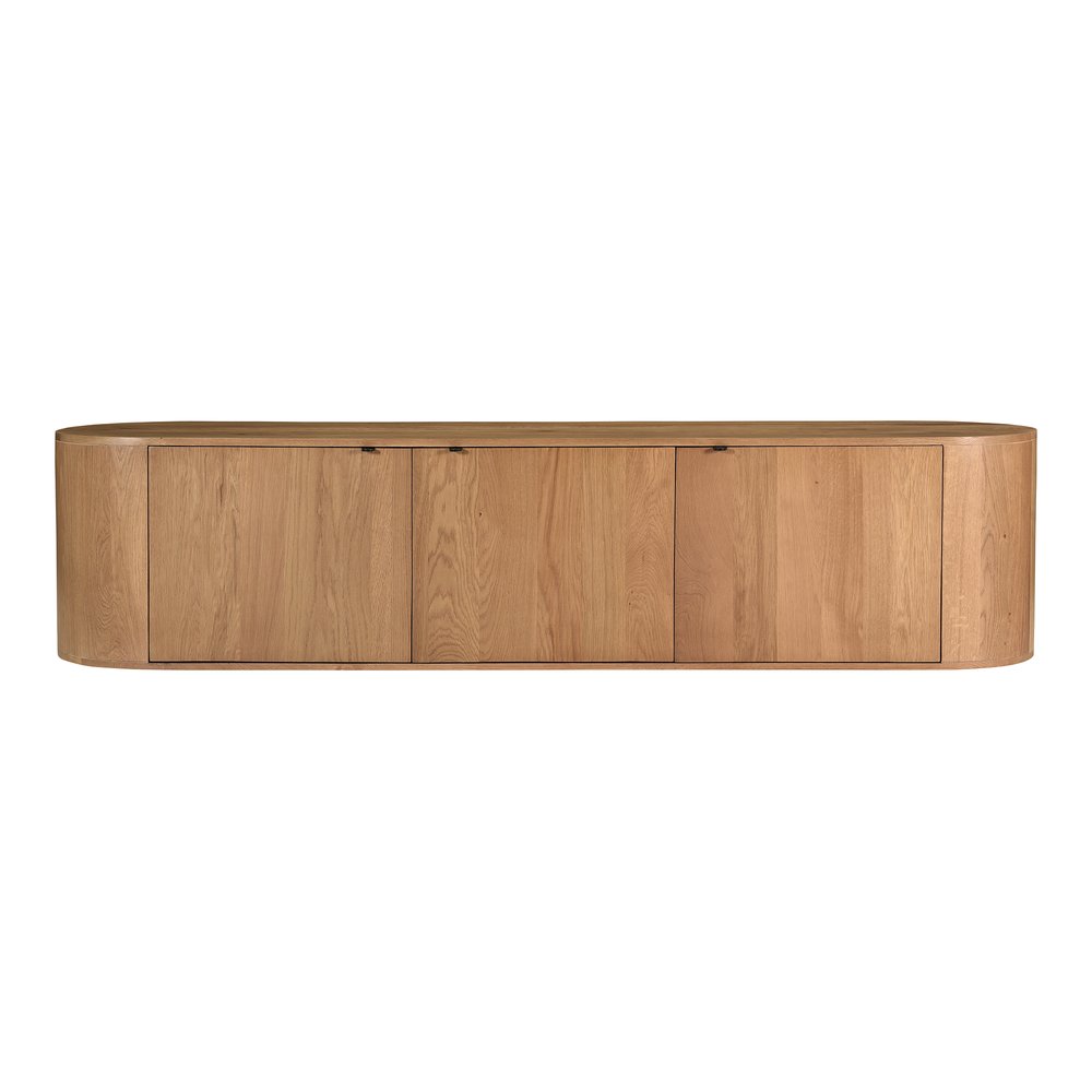 Moes Home - Theo Media Bench Natural - RP-1054-24 view 2
