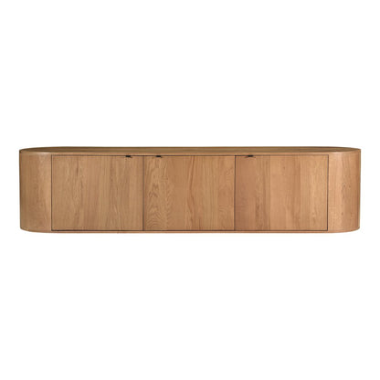 Moes Home - Theo Media Bench Natural - RP-1054-24 view 2