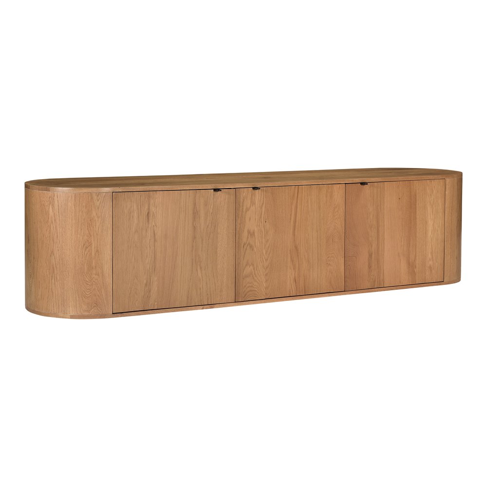 Moes Home - Theo Media Bench Natural - RP-1054-24 view 4