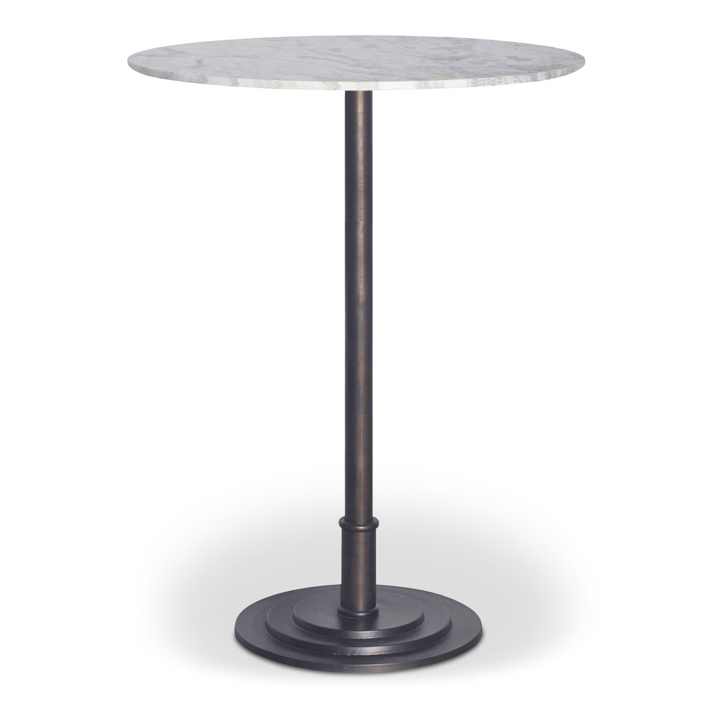 Moes Home - Tori Outdoor Bar Table White Marble - FI-1120-18-0 view 1