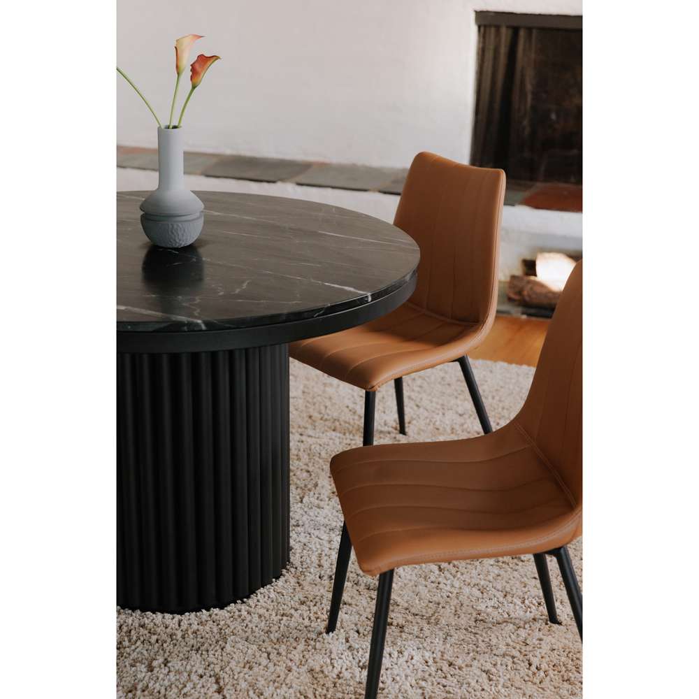 Moes Home - Tower Dining Table Black Marble - JD-1034-02-0 veiw 5