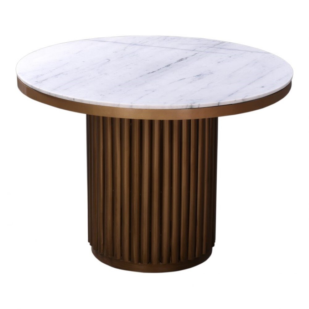 Moes Home - Tower Dining Table in Antique Brass - JD-1034-51-0 veiw 2
