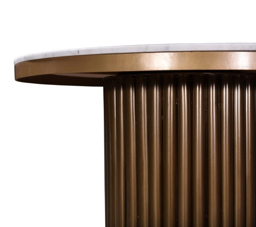 Moes Home - Tower Dining Table in Antique Brass - JD-1034-51-0 veiw 3