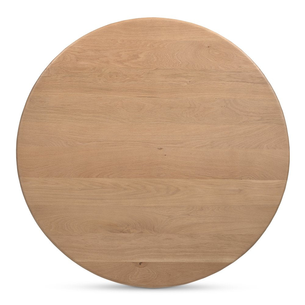 Moes Home - Treccia Round Coffee Table Oak - BB-1029-24-0 view 3