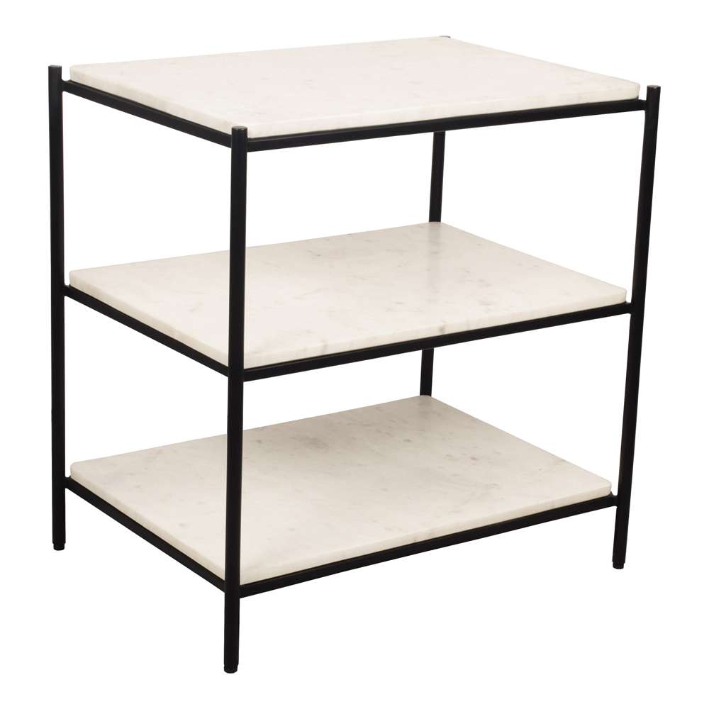 Moes Home - Trine Nightstand White - FI-1102-18 veiw 2