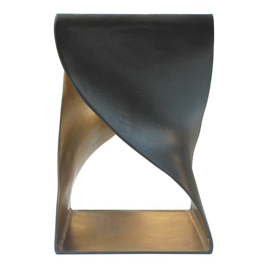 Moes Home - Twist Accent Table Black - QK-1008-02 veiw 1