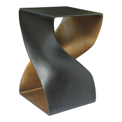 Moes Home - Twist Accent Table Black - QK-1008-02 veiw 3