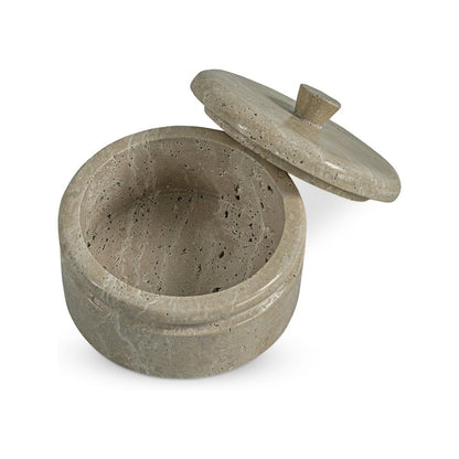 Moes Home - Valencia Round Travertine Box - AI-1020-34 view 4