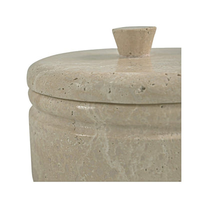 Moes Home - Valencia Round Travertine Box - AI-1020-34 view 7