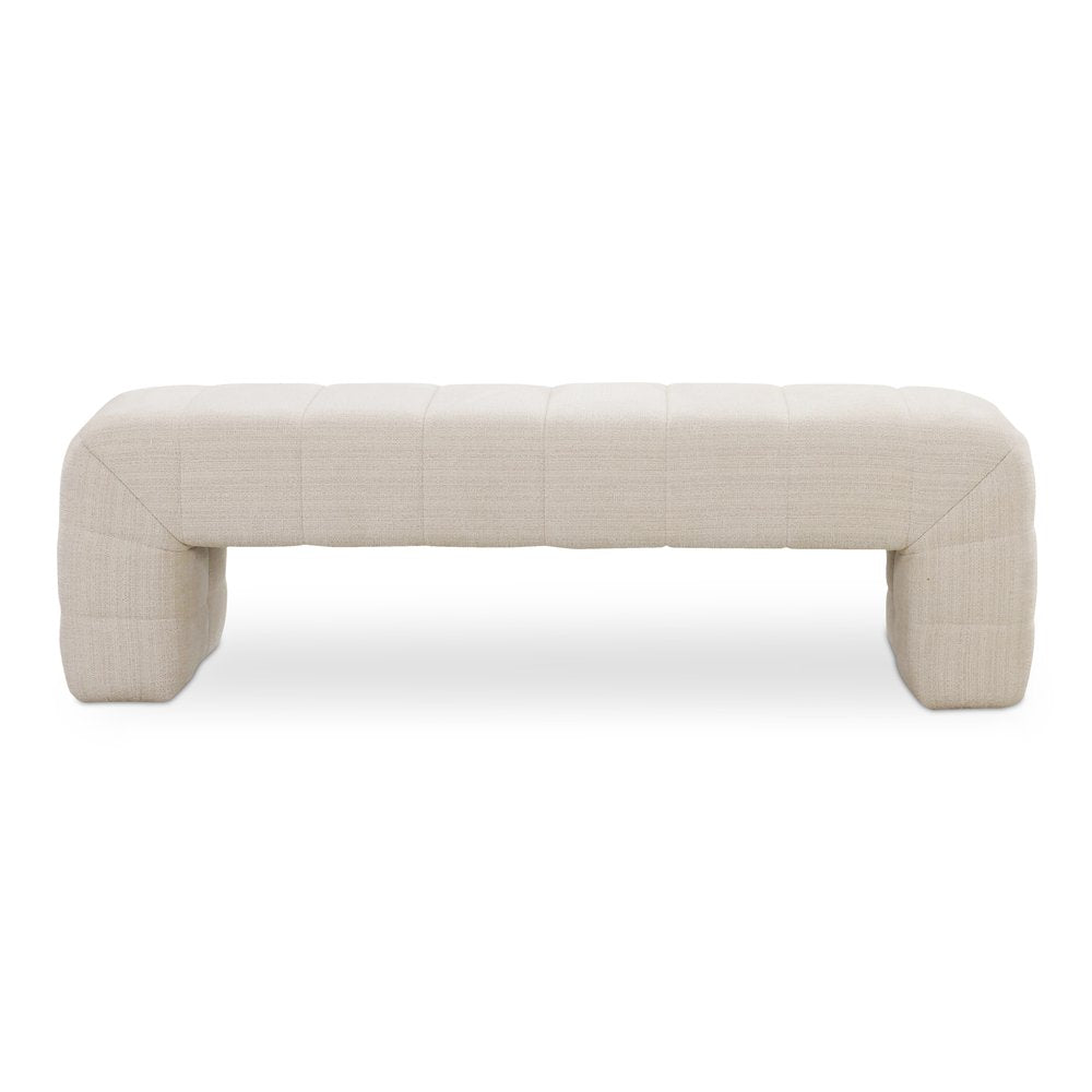Moes Home - Verity Bench Oatmeal - OA-1057-34 view 1