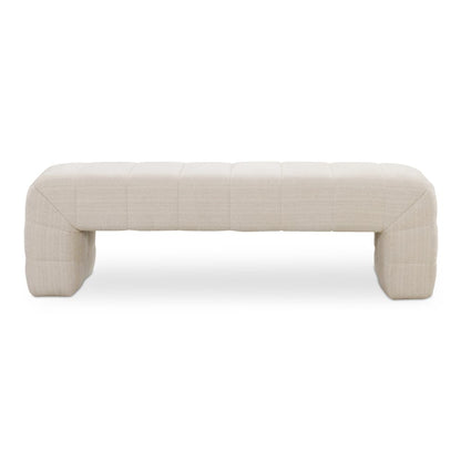 Moes Home - Verity Bench Oatmeal - OA-1057-34 view 1