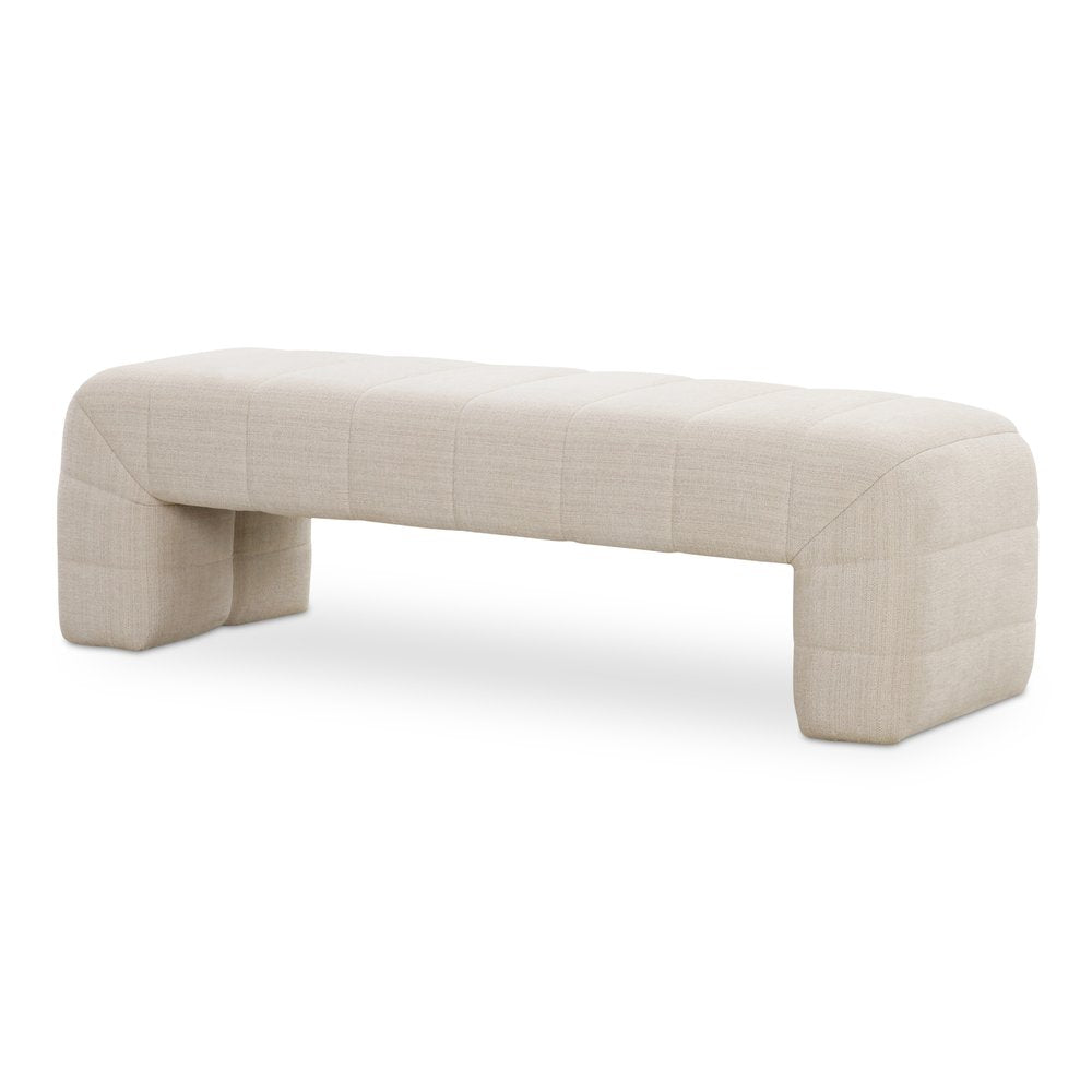 Moes Home - Verity Bench Oatmeal - OA-1057-34 view 4