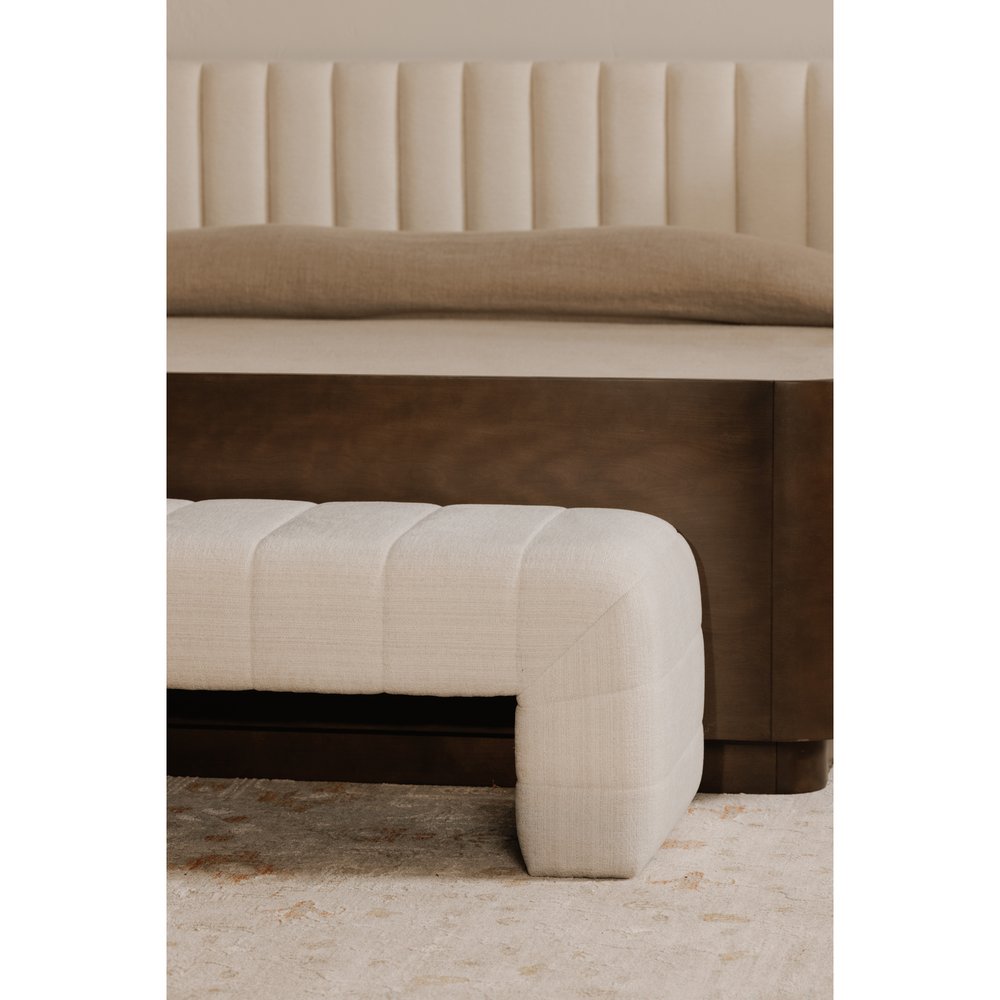 Moes Home - Verity Bench Oatmeal - OA-1057-34 view 6