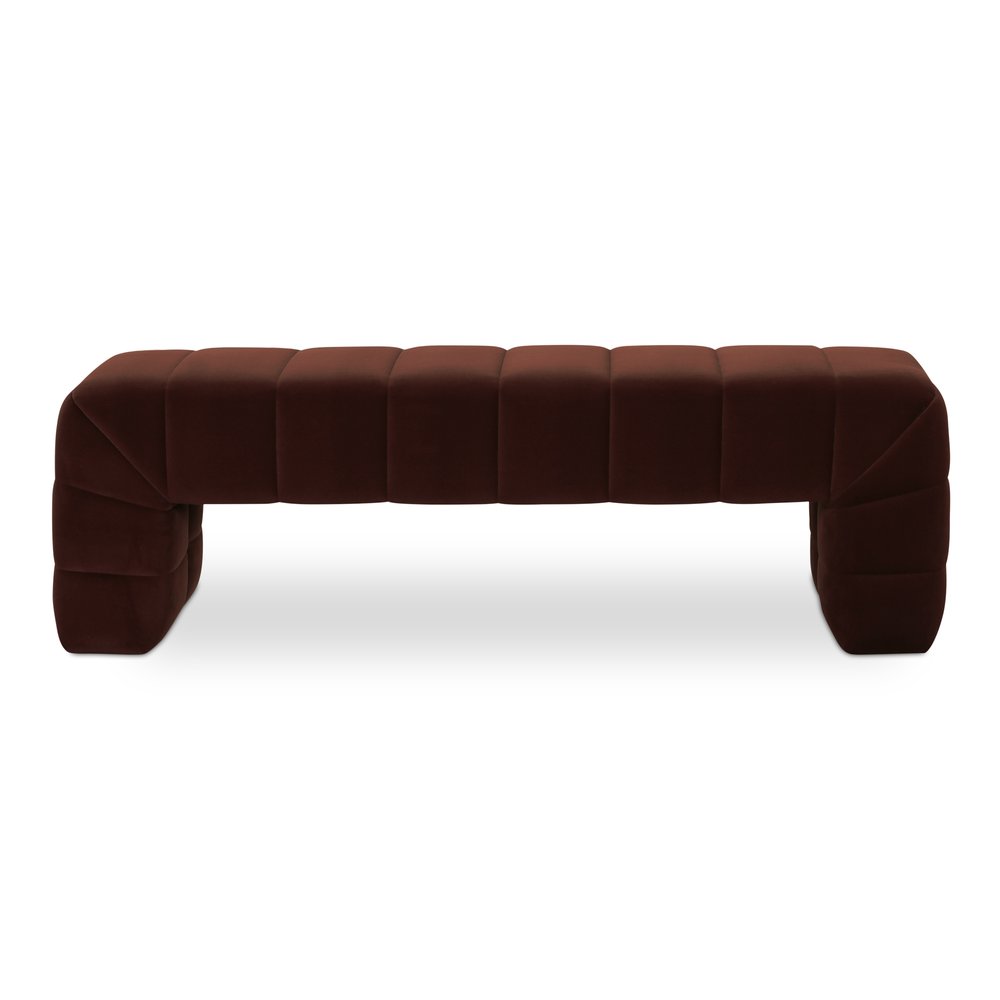 Moes Home - Verity Bench Warm Brown - OA-1057-03 view 2