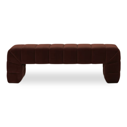 Moes Home - Verity Bench Warm Brown - OA-1057-03 view 2