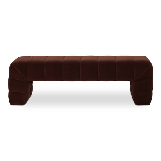 Moes Home - Verity Bench Warm Brown - OA-1057-03 view 2