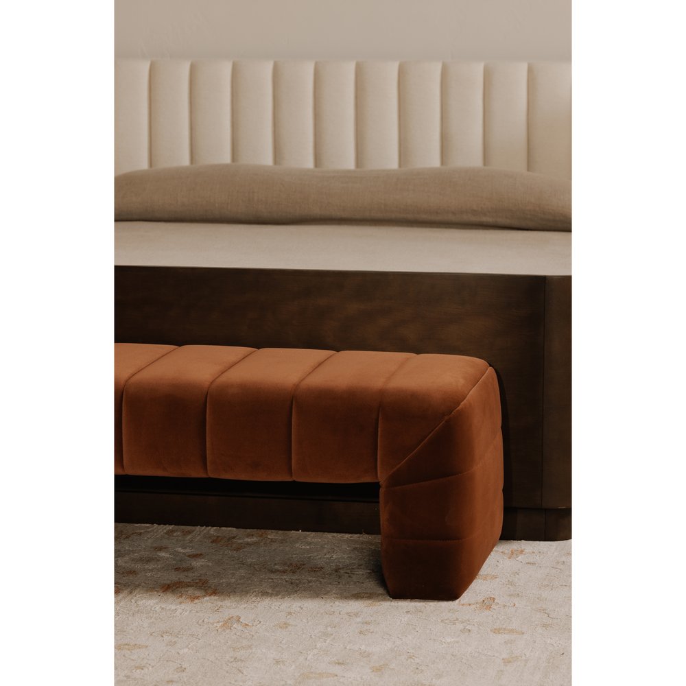 Moes Home - Verity Bench Warm Brown - OA-1057-03 view 7