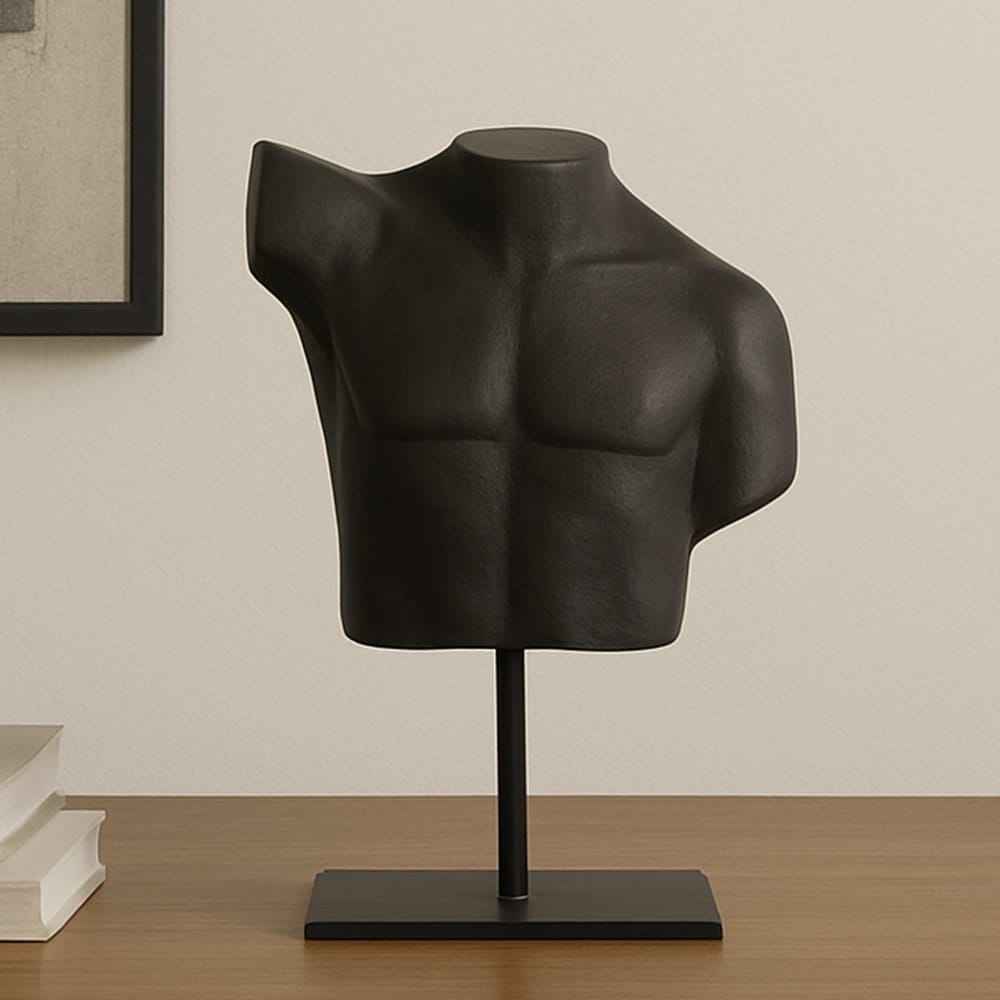 Moes Home - Victor Cast Alumiinum Sculpture Aged Black - QK-1039-02 view 8