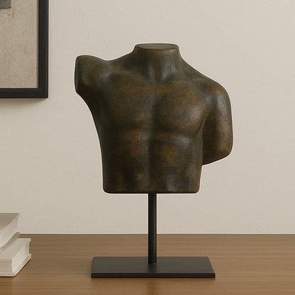 Moes Home - Victor Cast Aluminum Sculpture Dark Green Patina - QK-1039-01 view 8