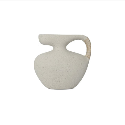Moes Home - Vila 9.5In Sculptural Vessel Cream White - DD-1058-05 view 1