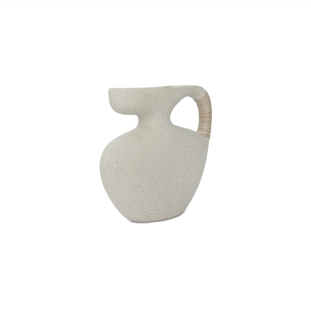 Moes Home - Vila 9.5In Sculptural Vessel Cream White - DD-1058-05 view 5