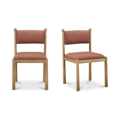 Moes Home - Villetta Dining Chair Deep Pink - Set of 2 - EW-1032-33 view 1
