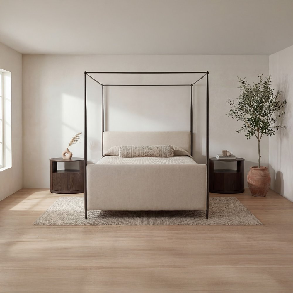 Moes Home - Viola Queen Bed Beige - LX-1083-34-0 view 8
