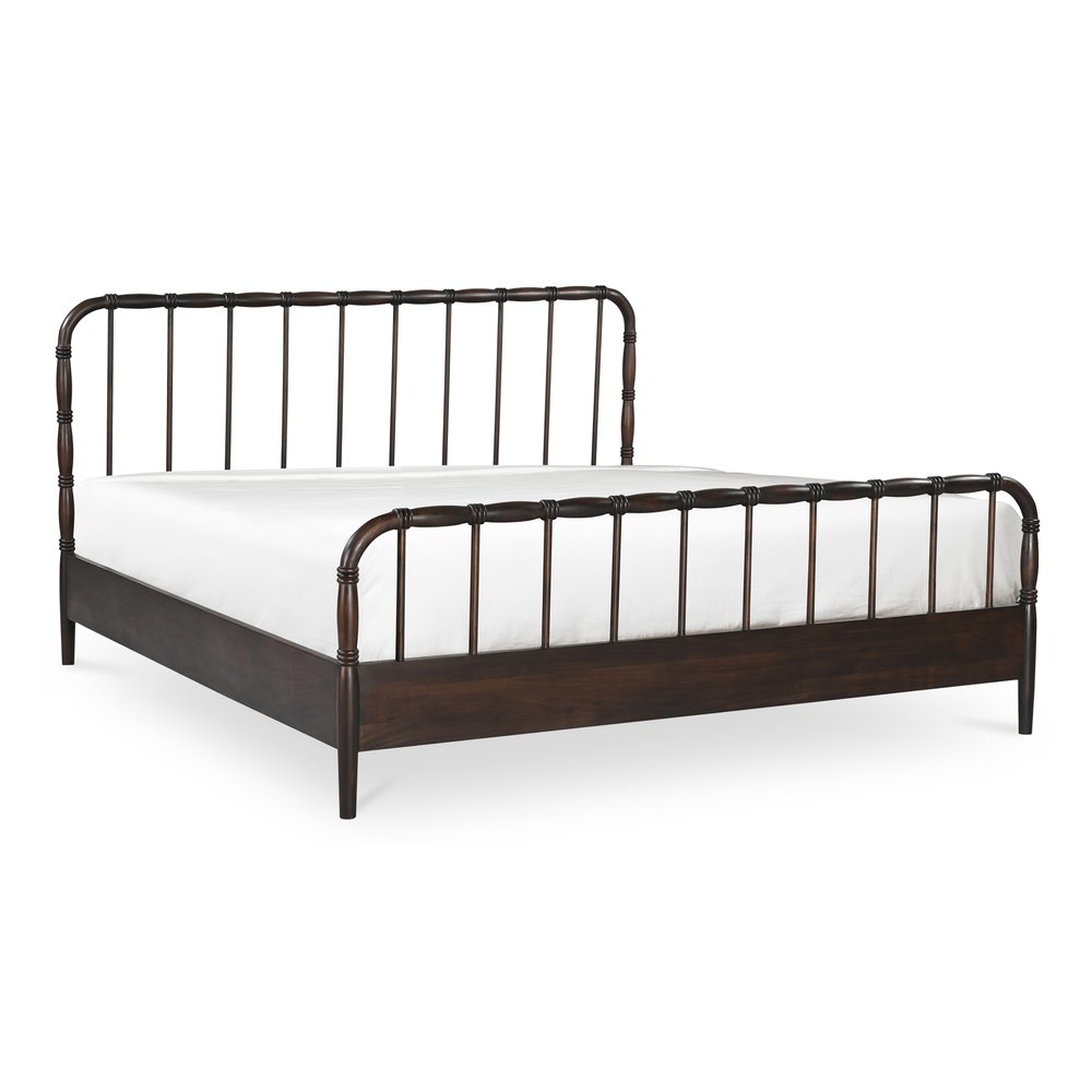 Moes Home - Vivian King Bed Dark Brownn - VE-1130-20-0 view 3
