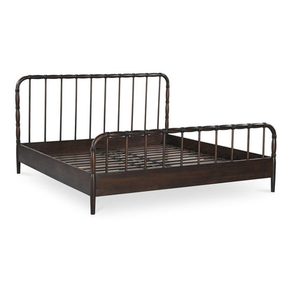 Moes Home - Vivian King Bed Dark Brownn - VE-1130-20-0 view 4