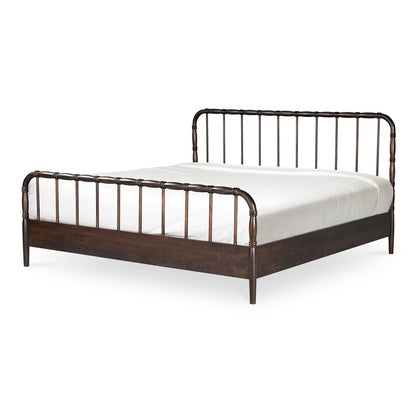 Moes Home - Vivian King Bed Dark Brownn - VE-1130-20-0 view 7