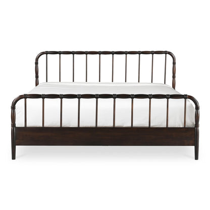 Moes Home - Vivian Queen Bed Dark Brown - VE-1129-20-0 view 1
